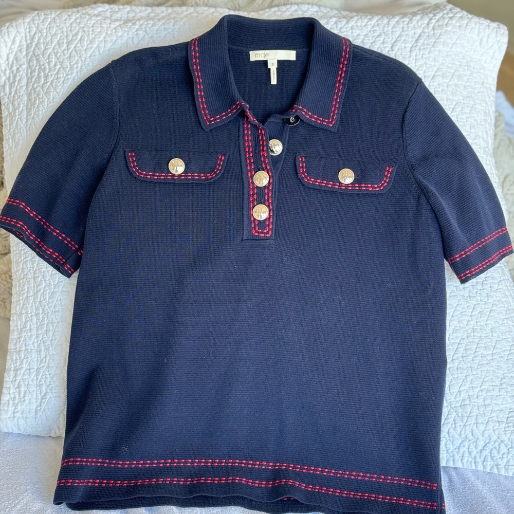 Maje short sleeve sweater